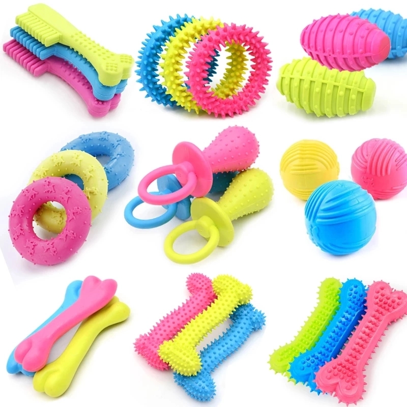 Interactive Rubber Balls For Dogs Puppy Cat Chewing Toys 2