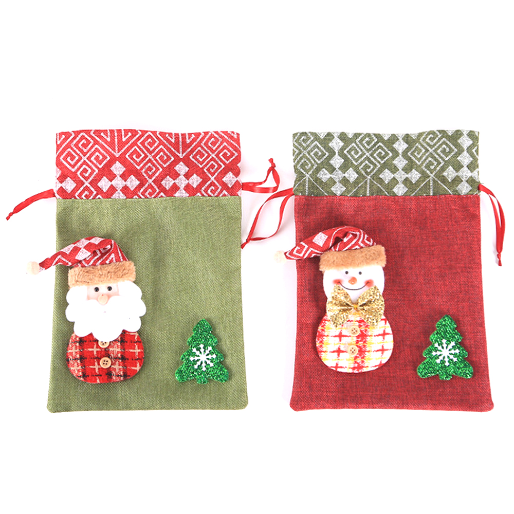 Christmas Drawstring Bag Candy Gift Bag 4