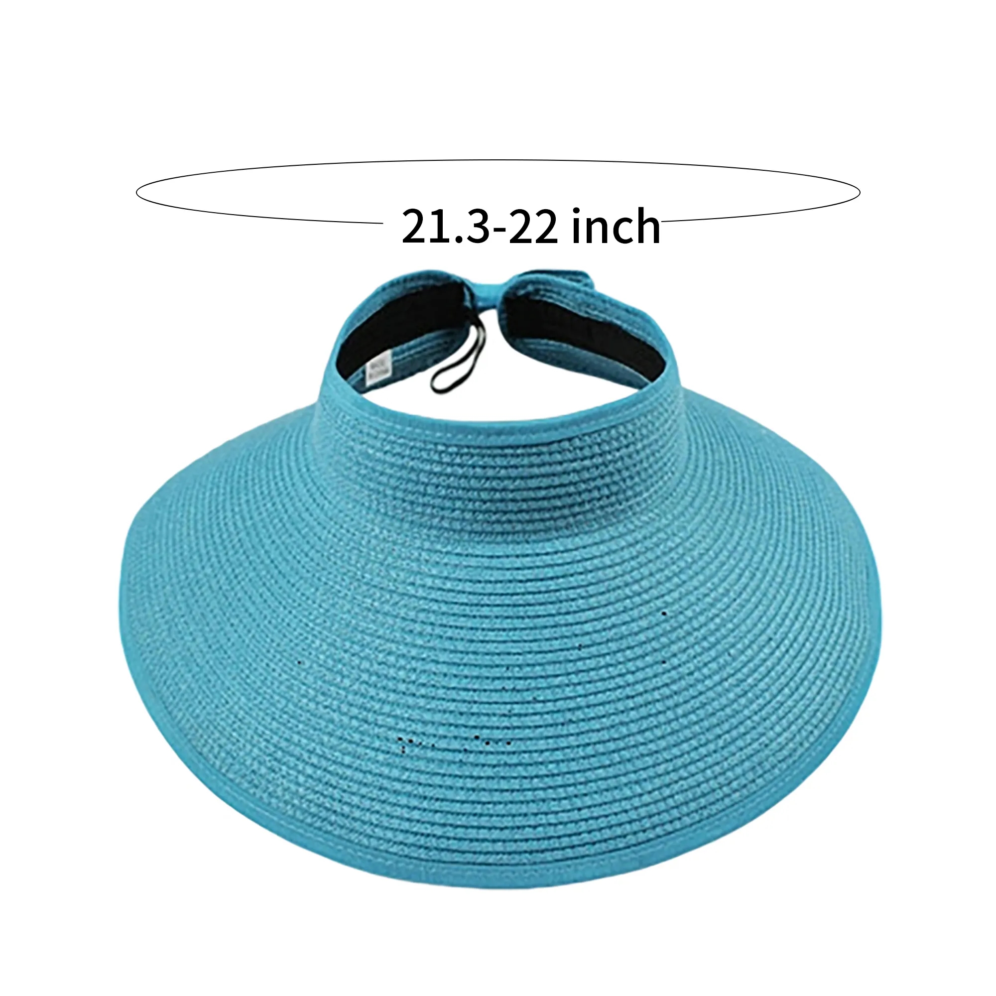 Foldable Straw Sun Visor Hat 10