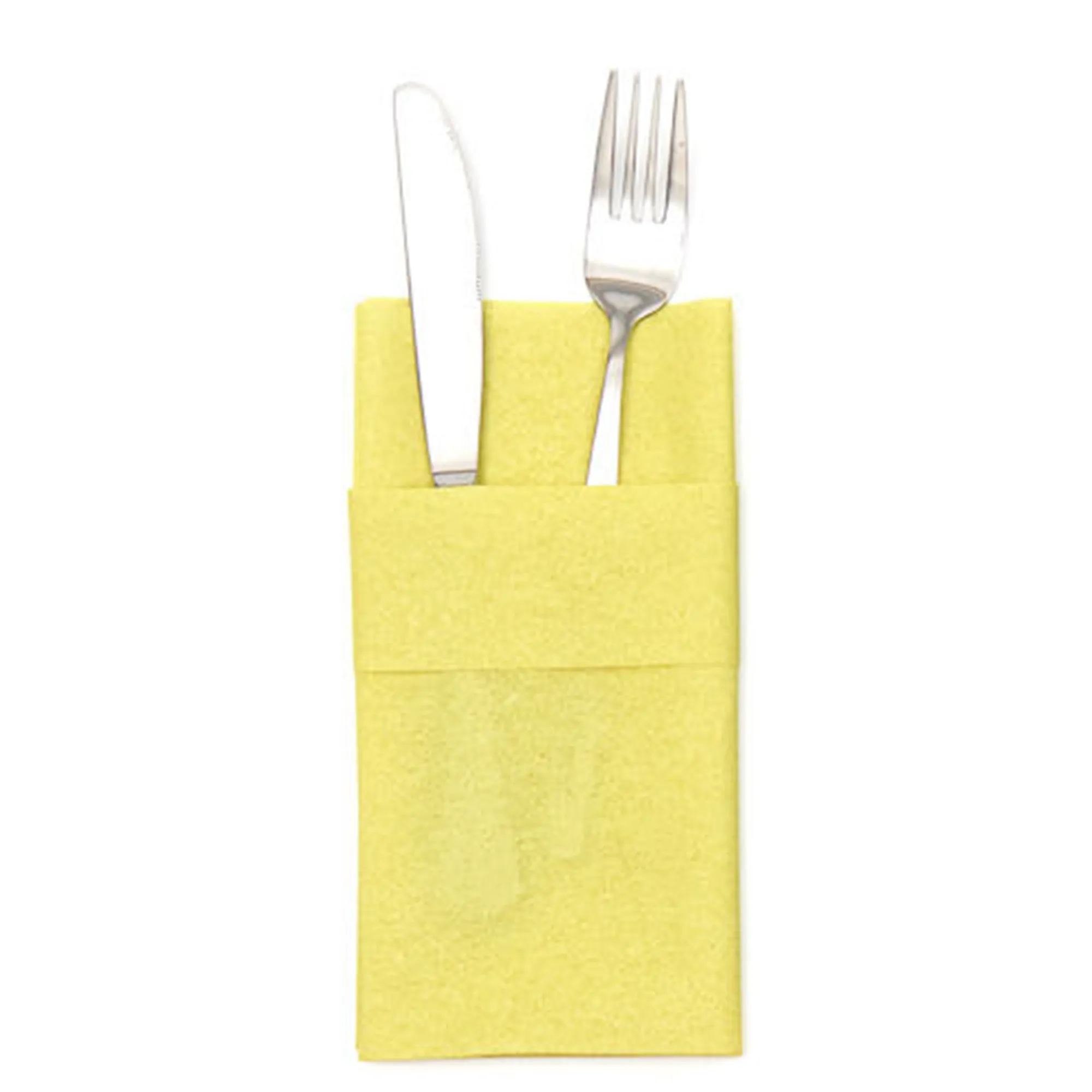 Clean Napkin Pocket Knife and Fork Paper 2