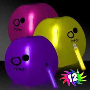 Translucent Beach Ball with Glow light Stick 1
