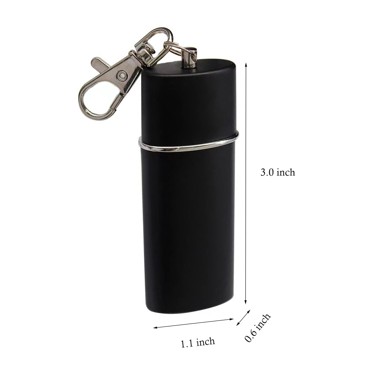 Portable Anti-scald Mini Travel Metal Ashtray w/ Keychain 12