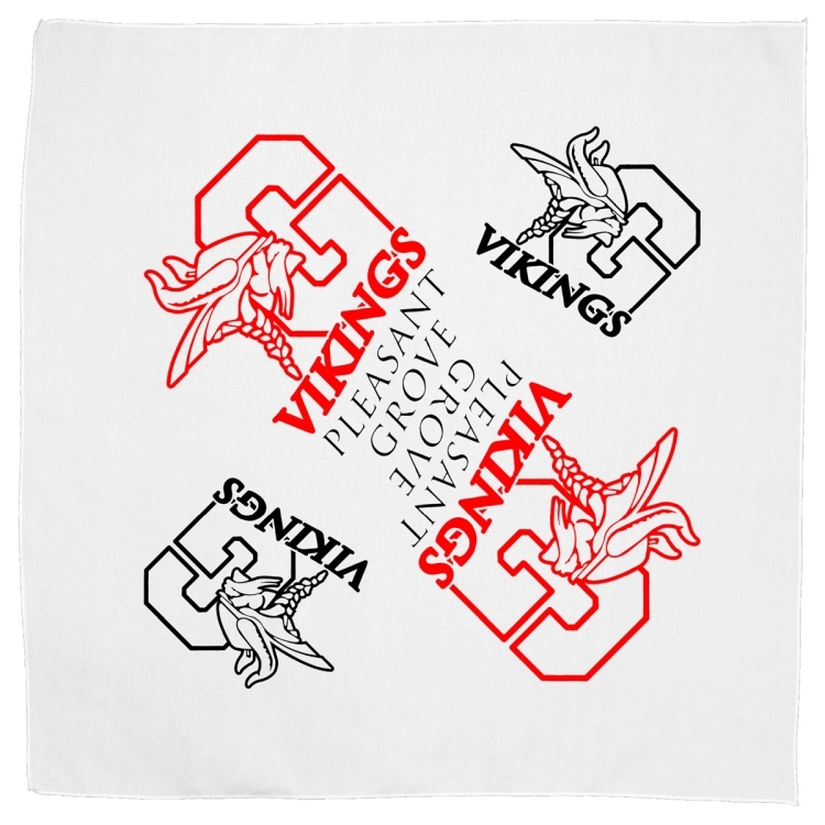 "THE AURORA BANDANA" Headband and Neck Wear Silkscreen - Domestic Production - 22" x 22" 17