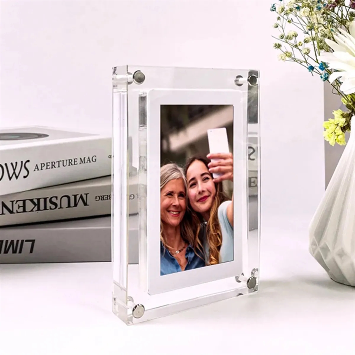 5-inch Acrylic Digital Video Picture Frame Home Decor Gifts 5