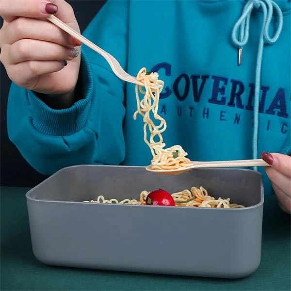 Fiber Lunch Box with Cutting Board Lid 5