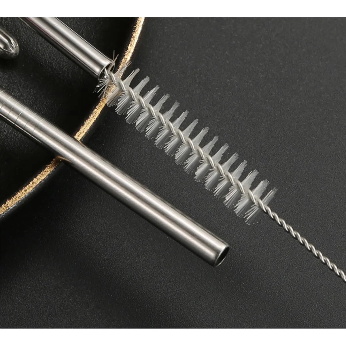Reusable Flatware Sets Knife, Fork, Spoon, Chopsticks, Portable Travel Stainless Steel Tableware 7
