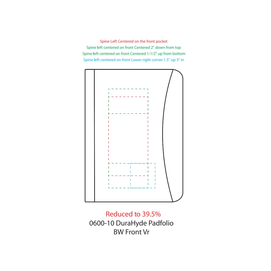 FSC® Mix Executive DuraHyde Zippered Padfolio 97