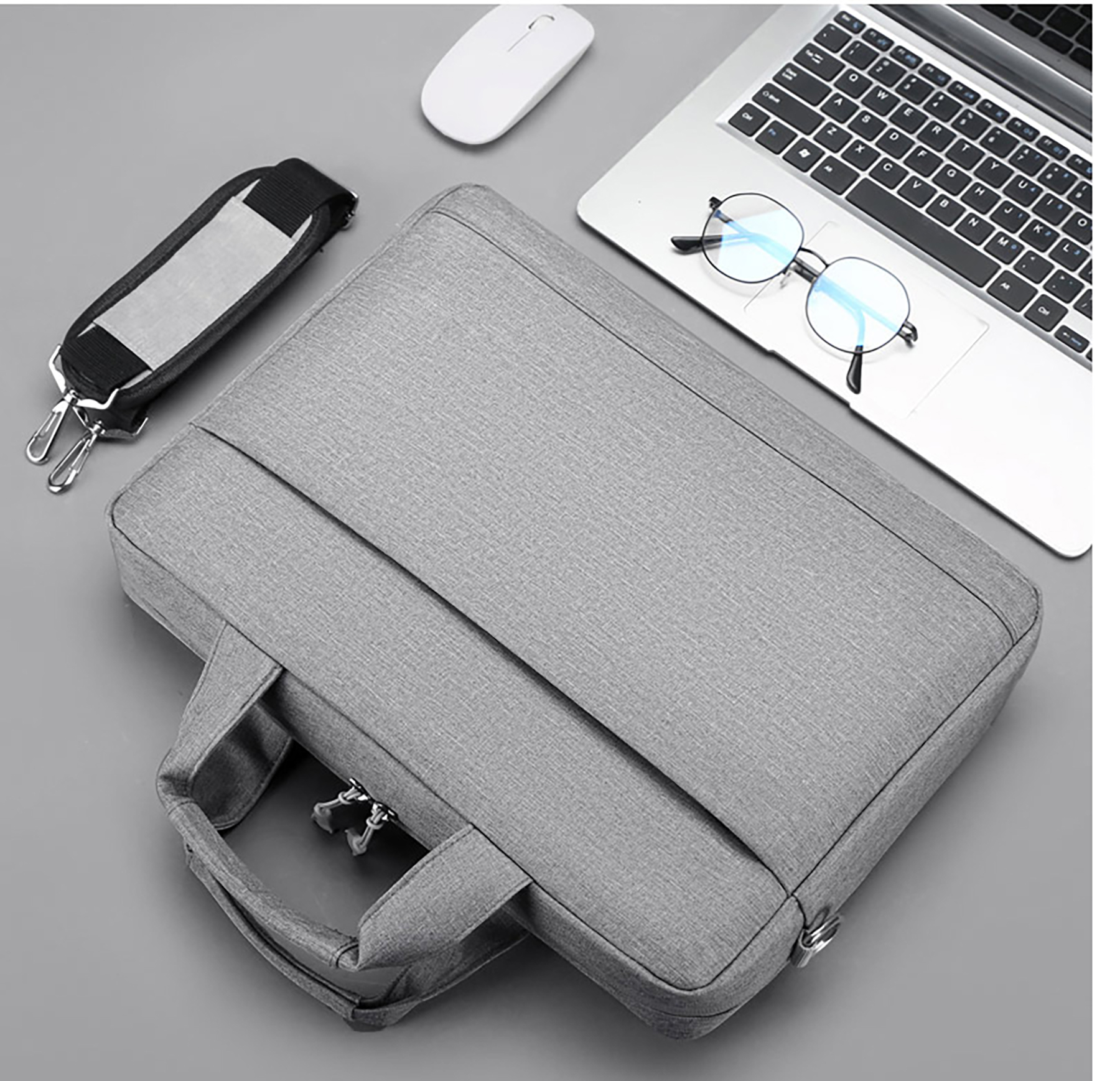 Expandable Briefcase Laptop Shoulder Bag--15.6 inch 5