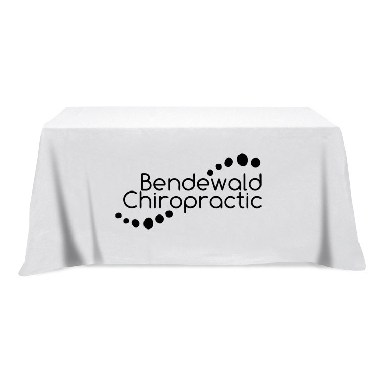 Flat 3-sided Table Cover - fits 6 foot standard table: Poly-Cotton 5