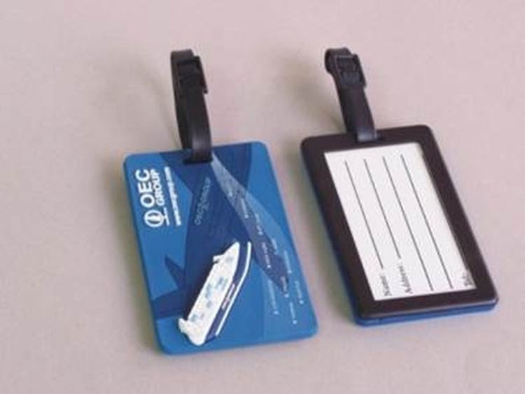 Soft PVC Plastic Luggage Tag, Airplane Luggage Tag As Promotional Gifts 1