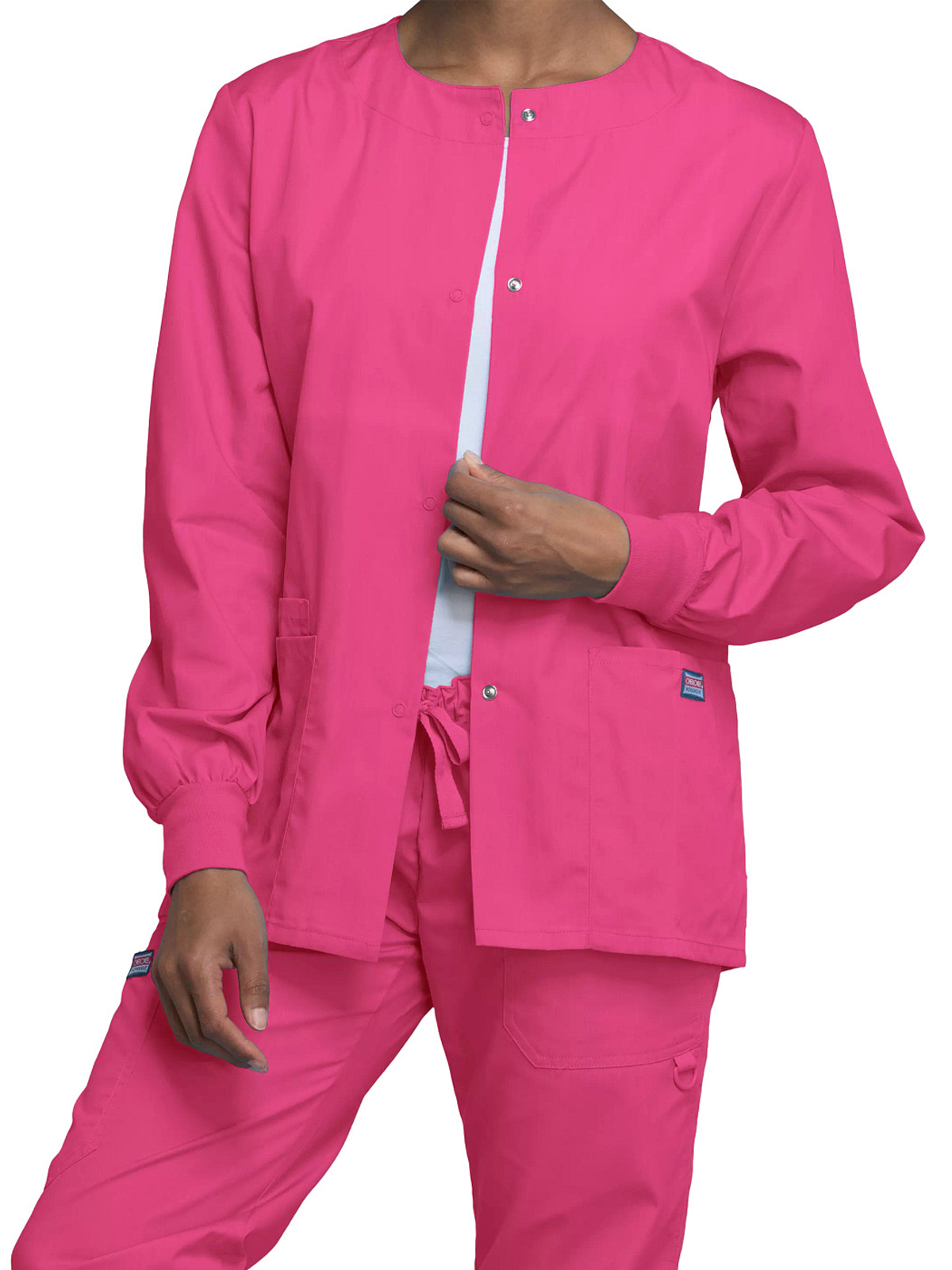 Cherokee - Workwear Originals - Women's 3-Pocket Snap Front Jacket 2