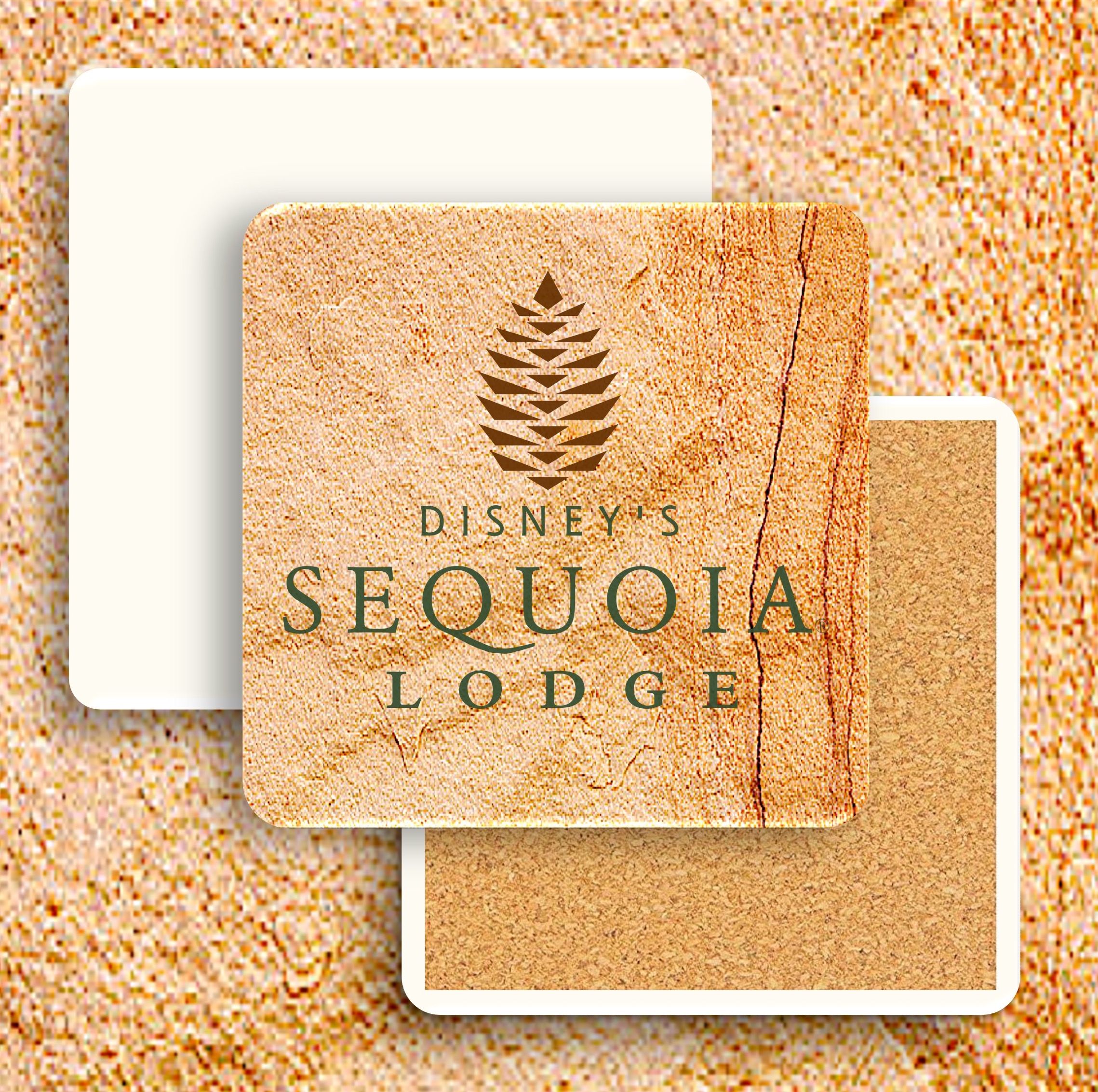 Faux Sandstone Printed Square Coaster 4