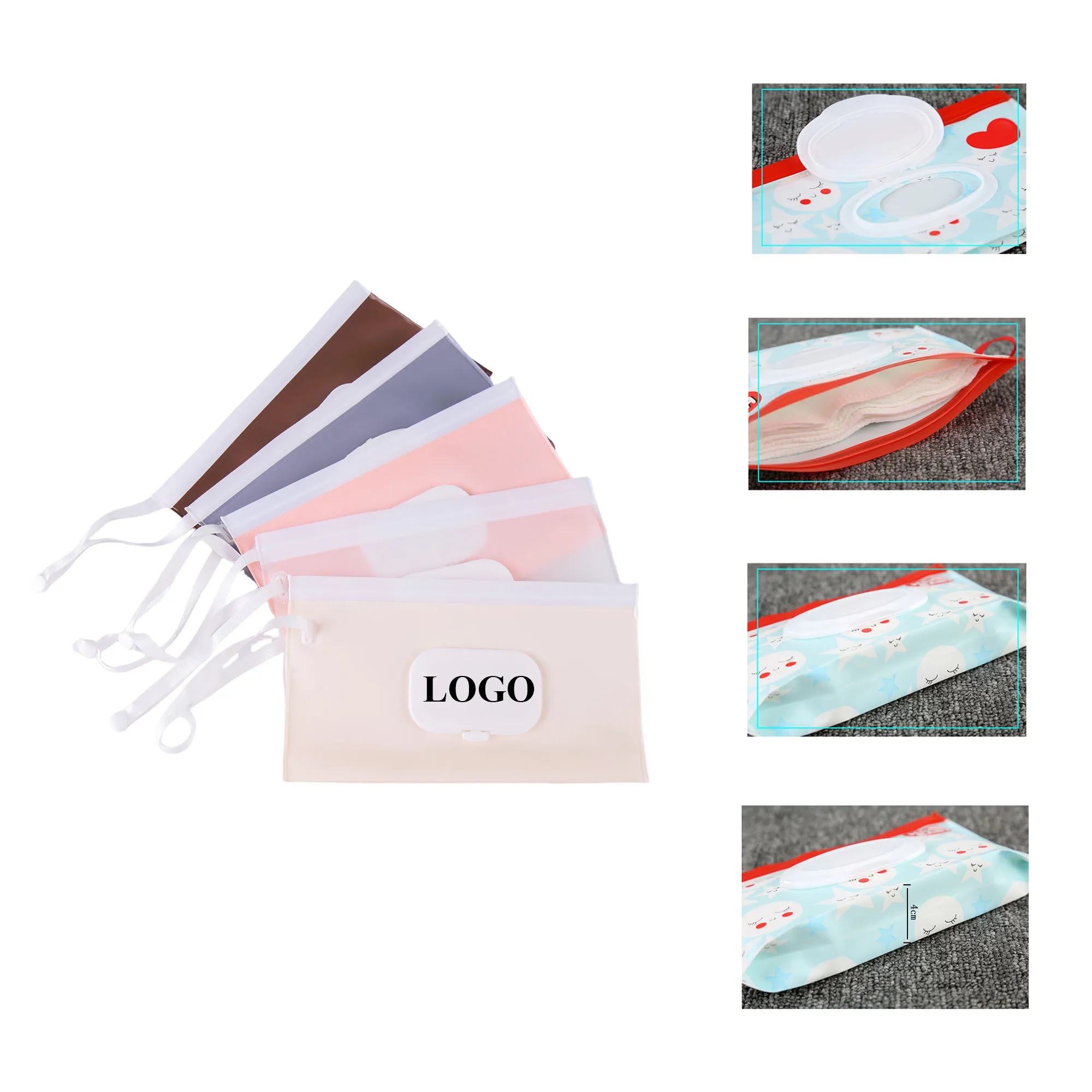 Portable Baby Wipes Storage Bag