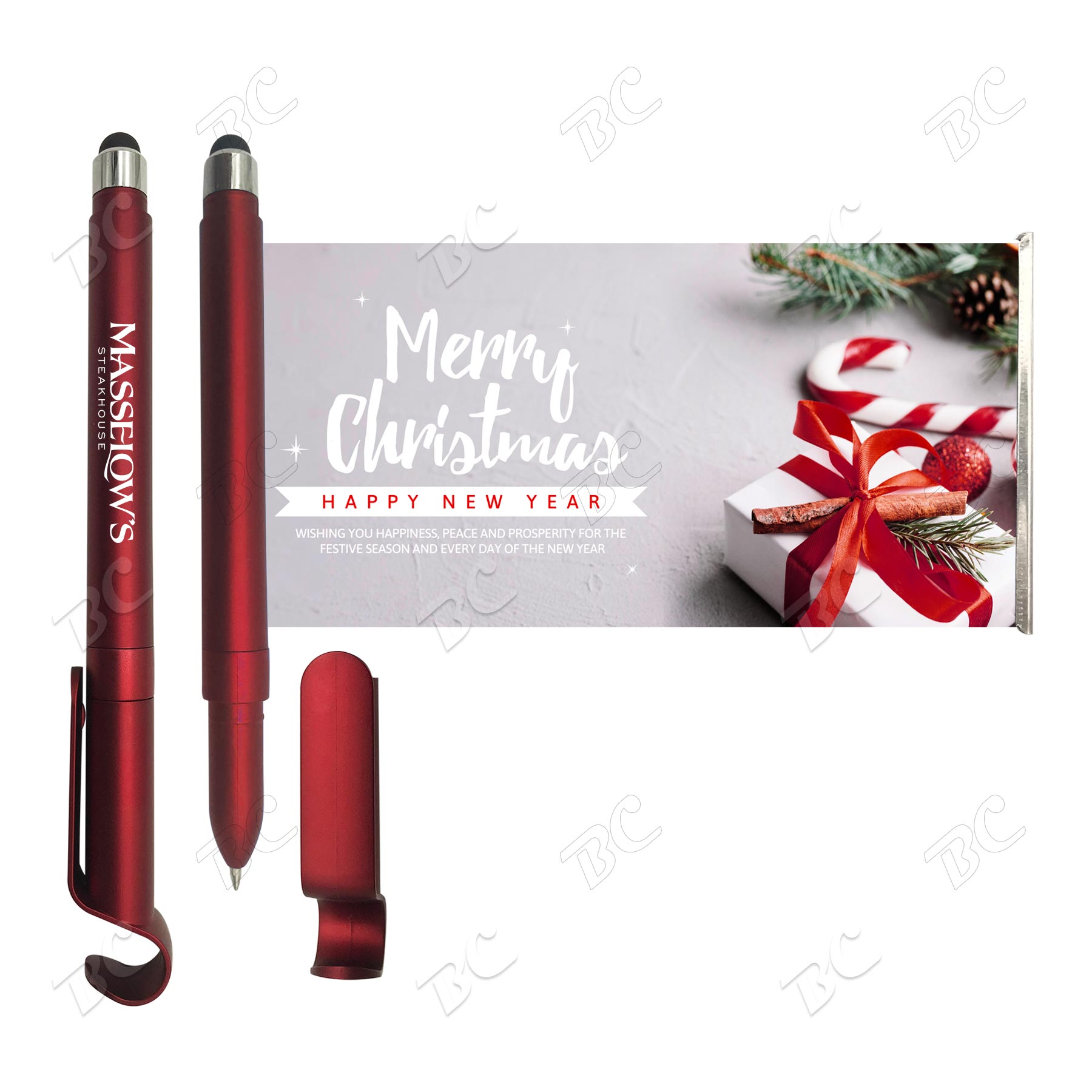 Free Shipping Banner Promotional Message Pen with Phone Stand 6