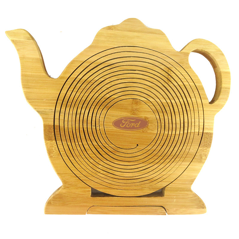Foldable Bamboo Teapot-Shaped Apple Fruit Basket 5