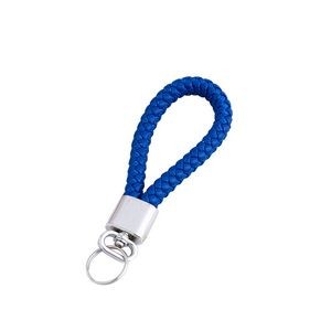 Rotated Ring Weaved PU Leather Keychain Key Organization 20