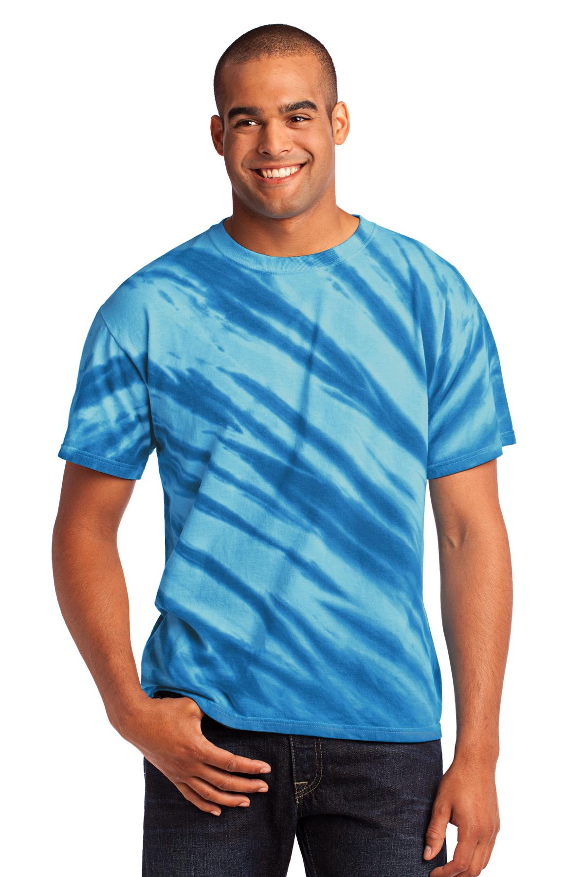 Port & Co Tiger Stripe Tie-Dye Tee. PC148 55