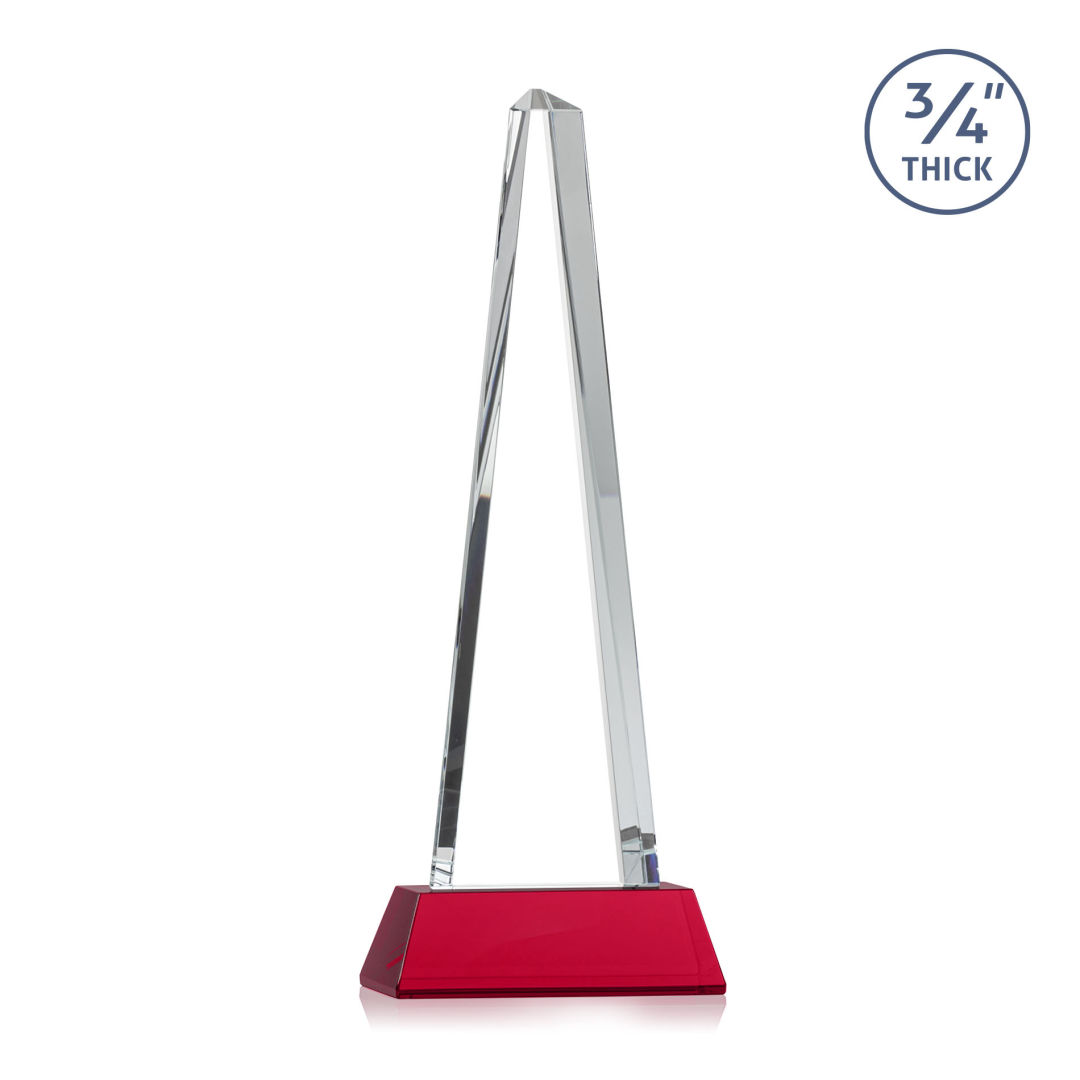 Majestic Tower Award on Newhaven Base - Red 10