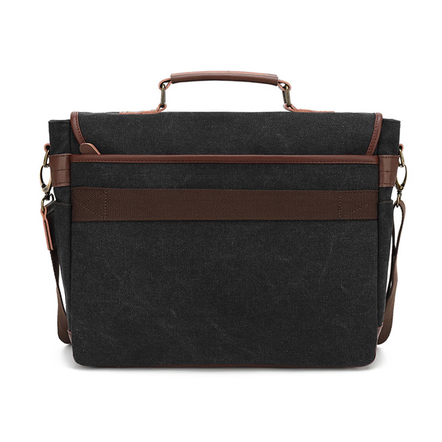 Waterproof Vintage Leather Briefcase Messenger shoulder bag 2