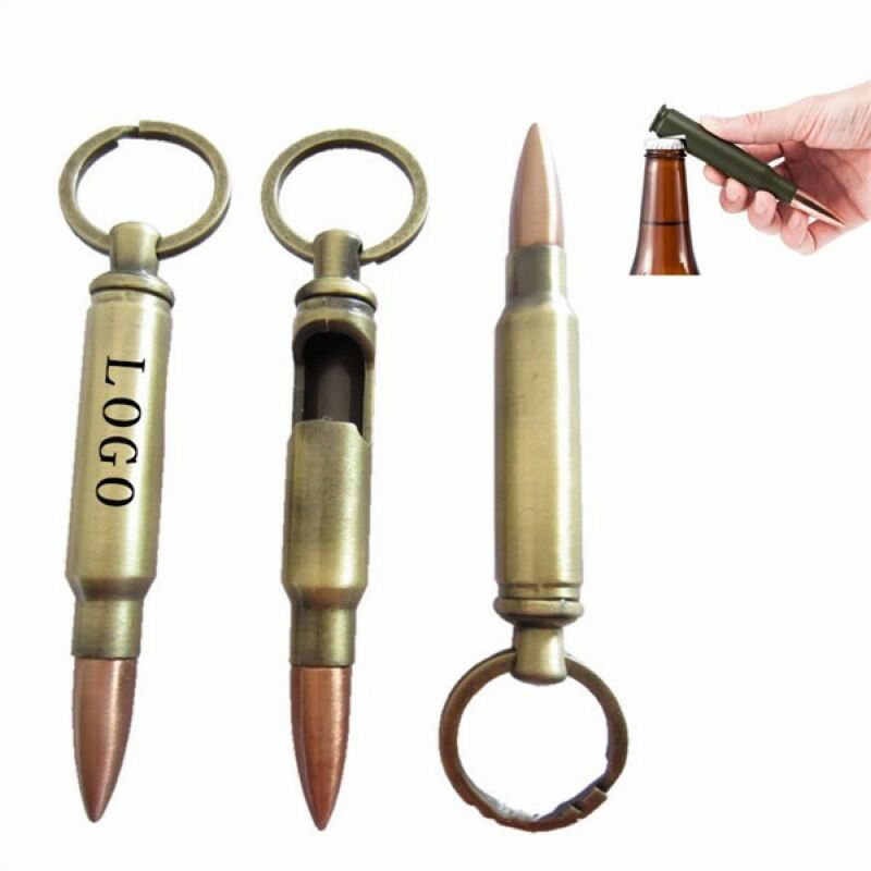 Bullet Bottle Opener Keychain