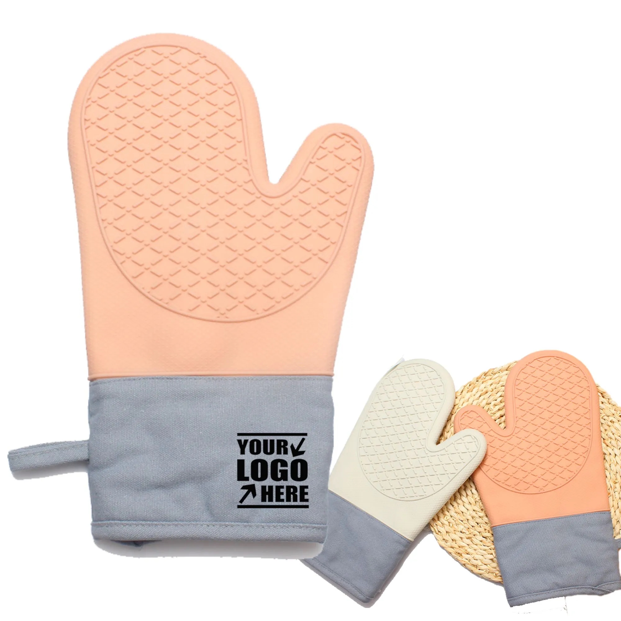 Thickened Silicone Heat-Resistant Gloves 1