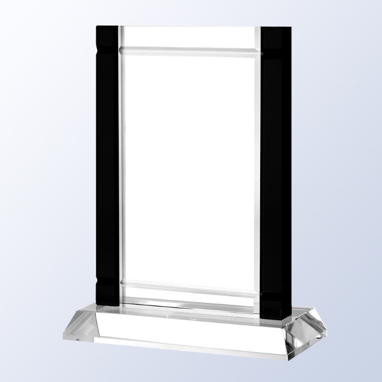 Black Deco Optic Crystal Awards
