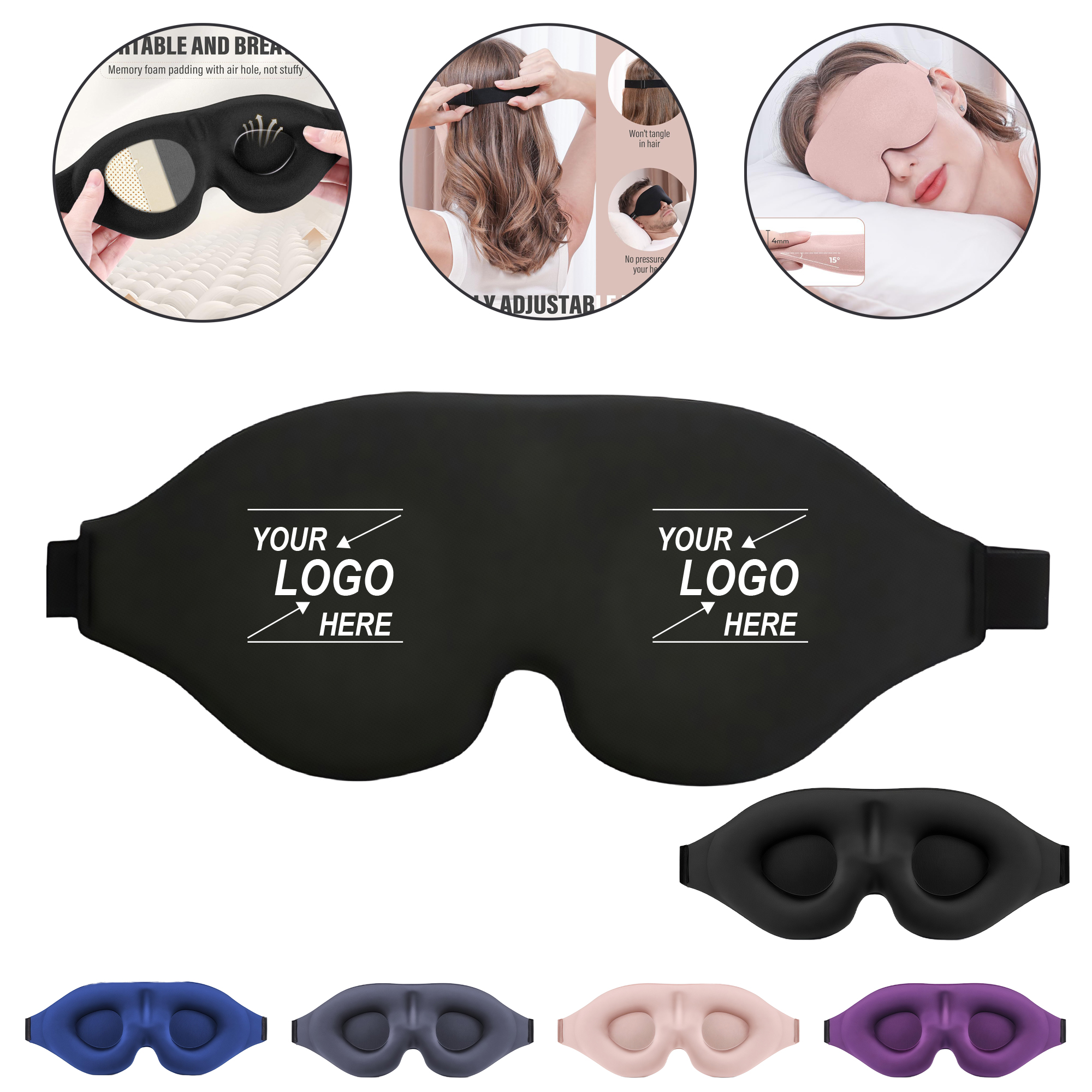 3D Blackout Sleep Mask for Night 5