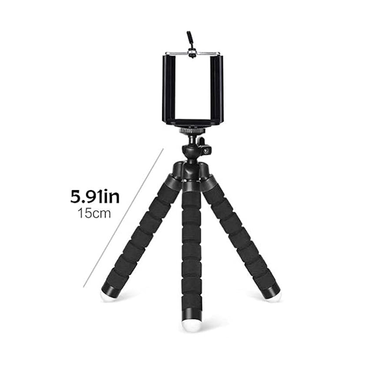Flexible Tripod Phone Stand with Adjustable Clamp 2