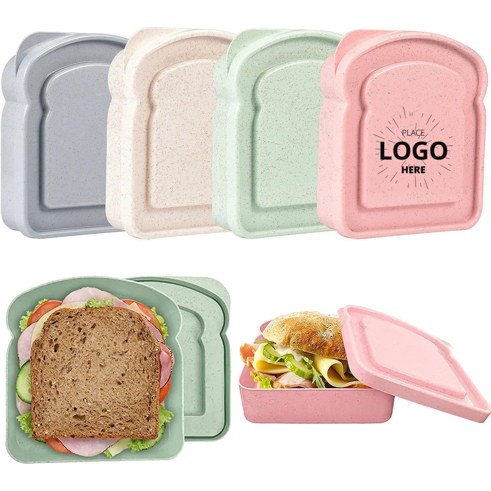 Plastic Sandwich Container with Lid 1