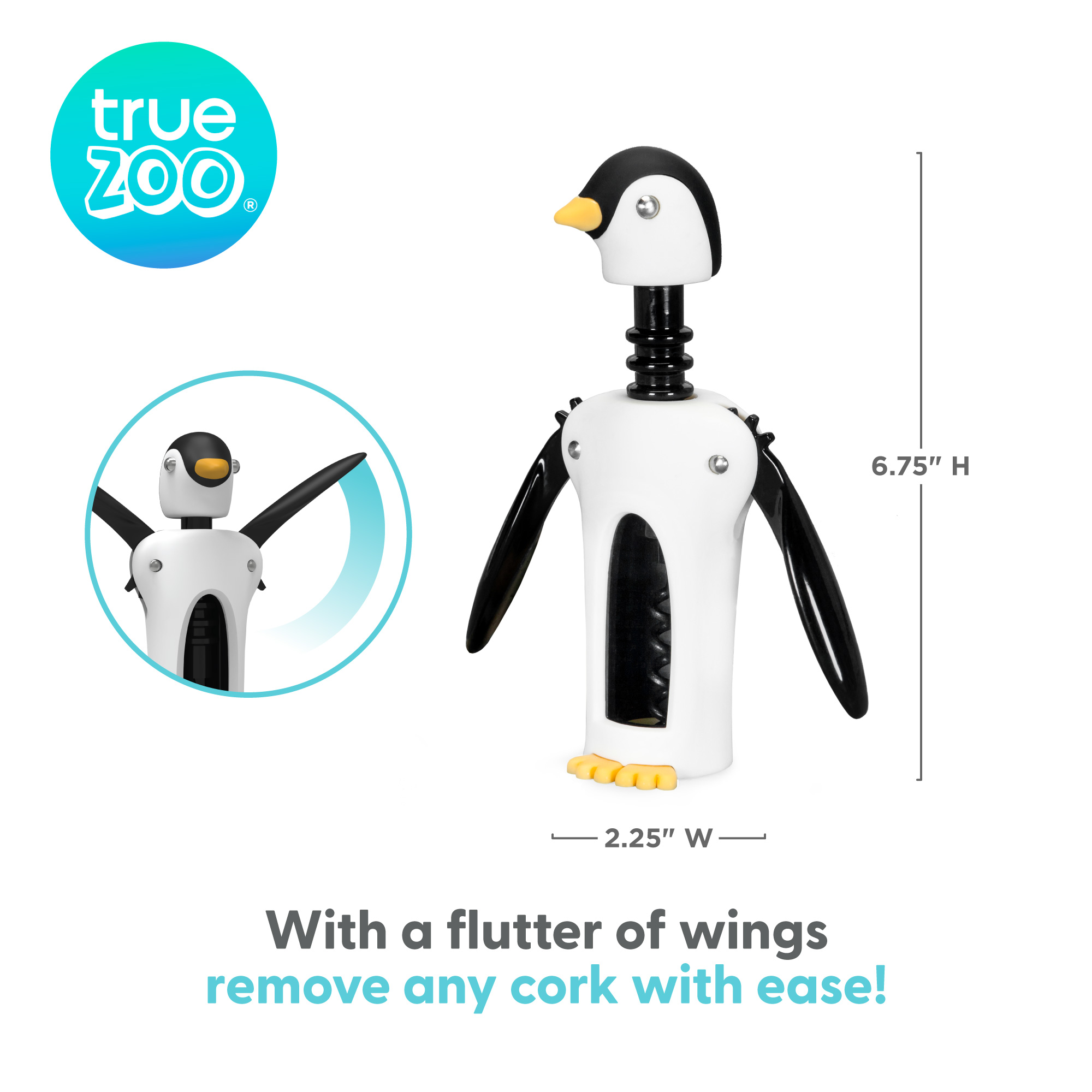 TrueZoo® Kingsley™ Winged Corkscrew 3