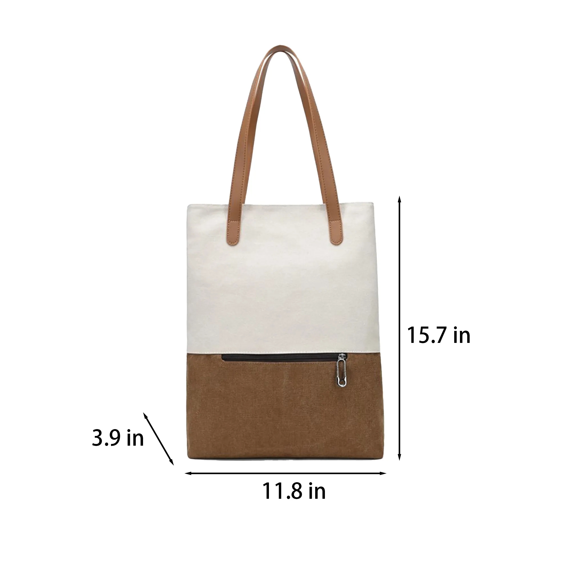 Simple Vintage Canvas Tote Bag 2