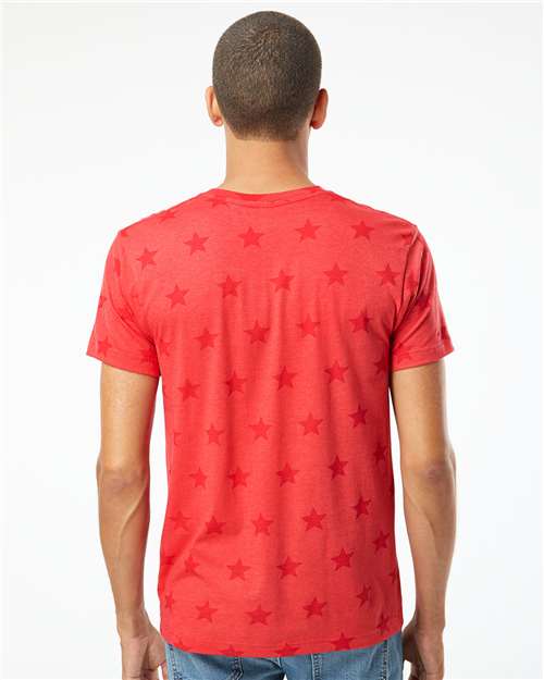 Unisex Star Print Tee - 3929 23