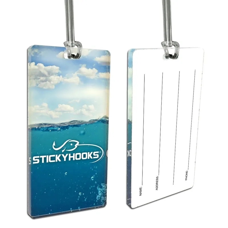 Custom 1/4" Acrylic Write-On Luggage Bag Tags 8