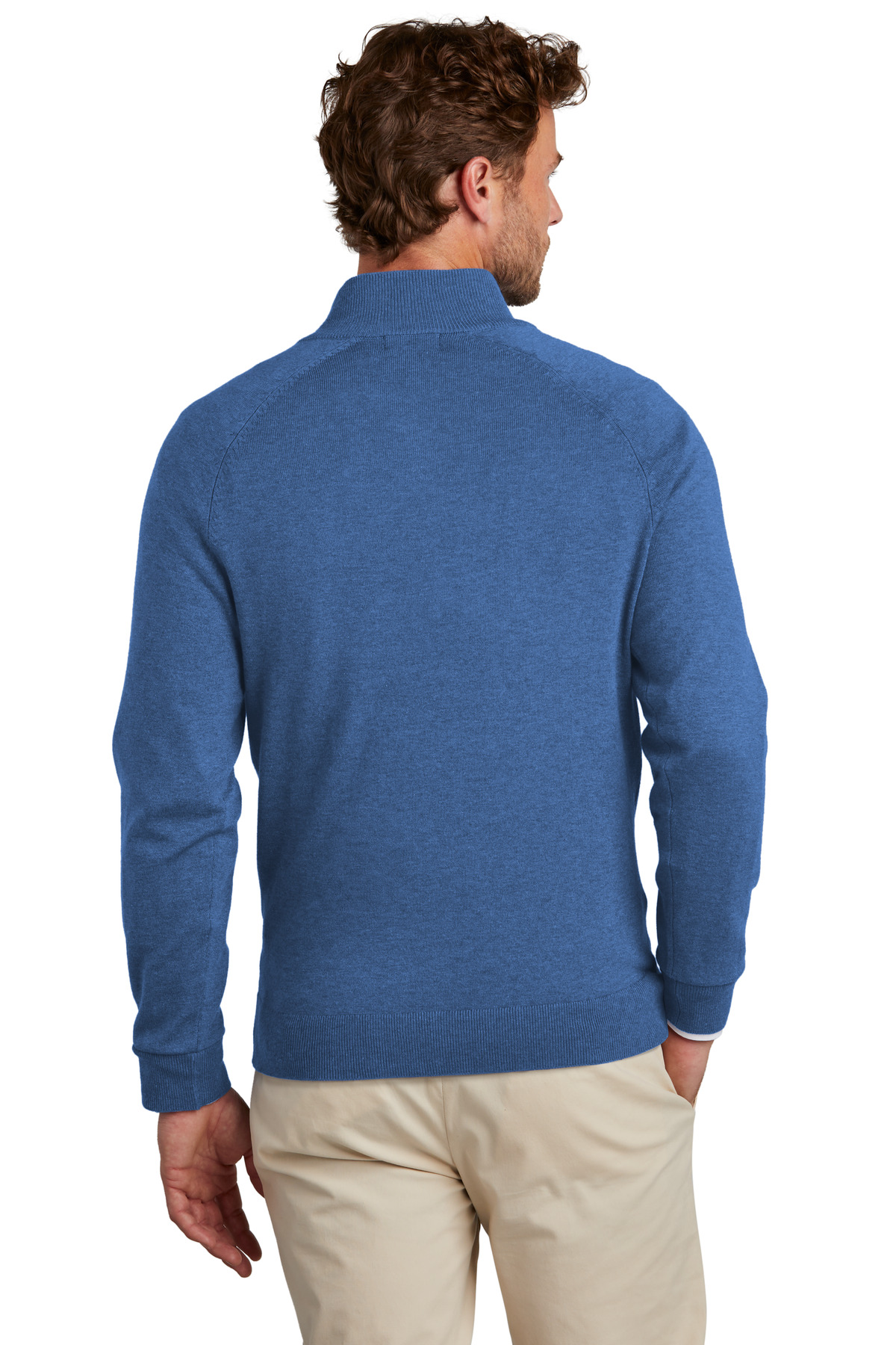Cotton Stretch 1/4-Zip Sweater