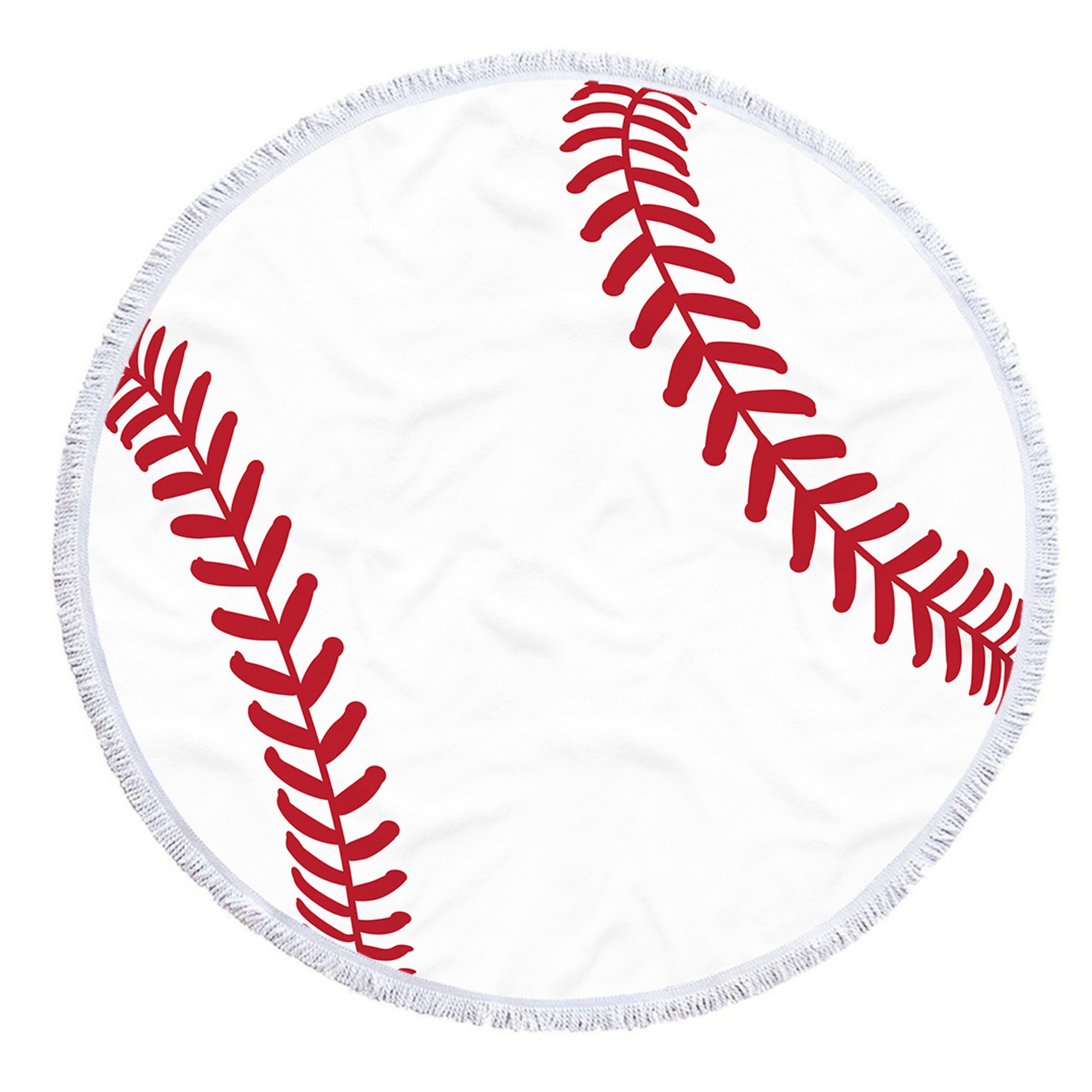 Baseball Printed Round Beach Towel (direct import) 2