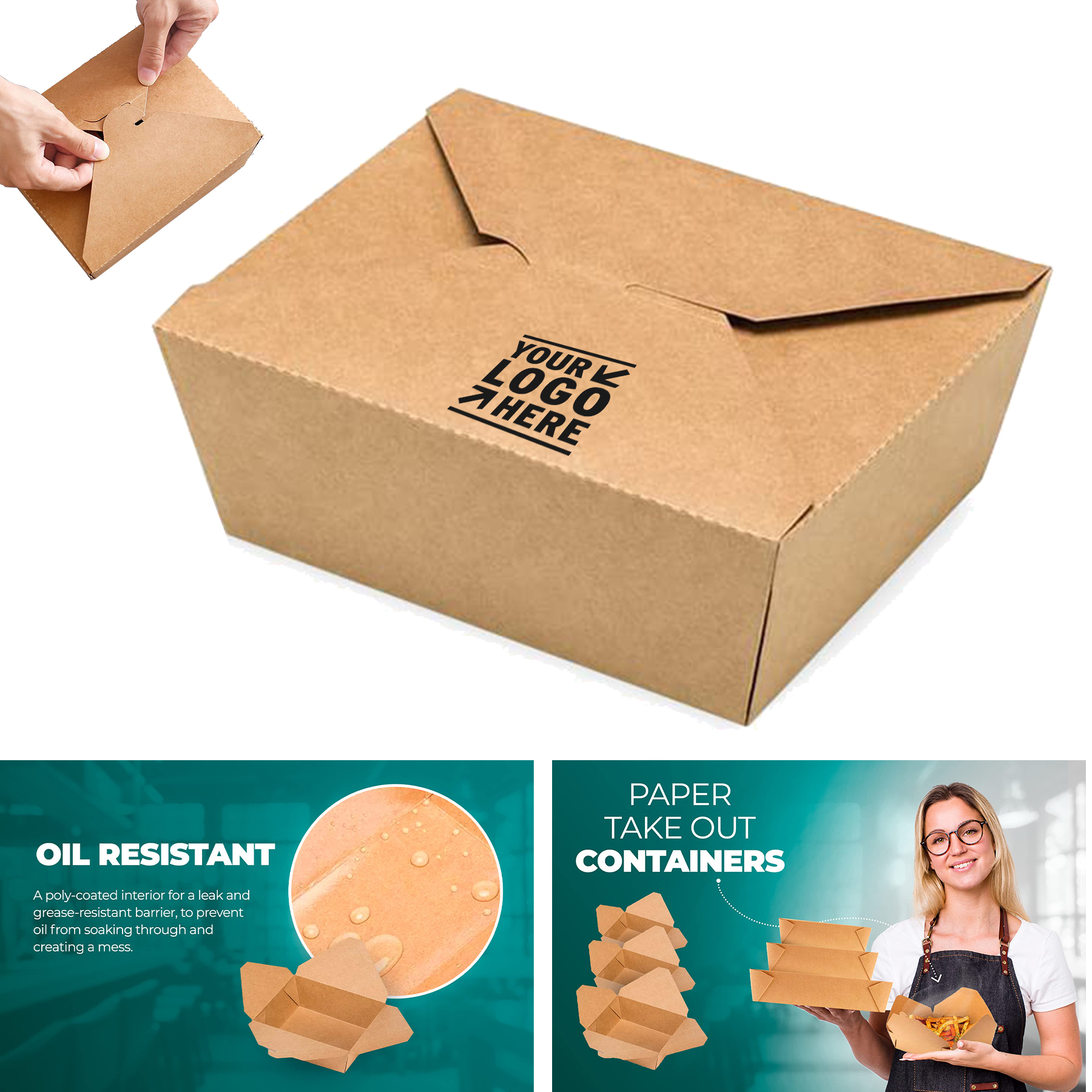 800ml Take Out Food Containers