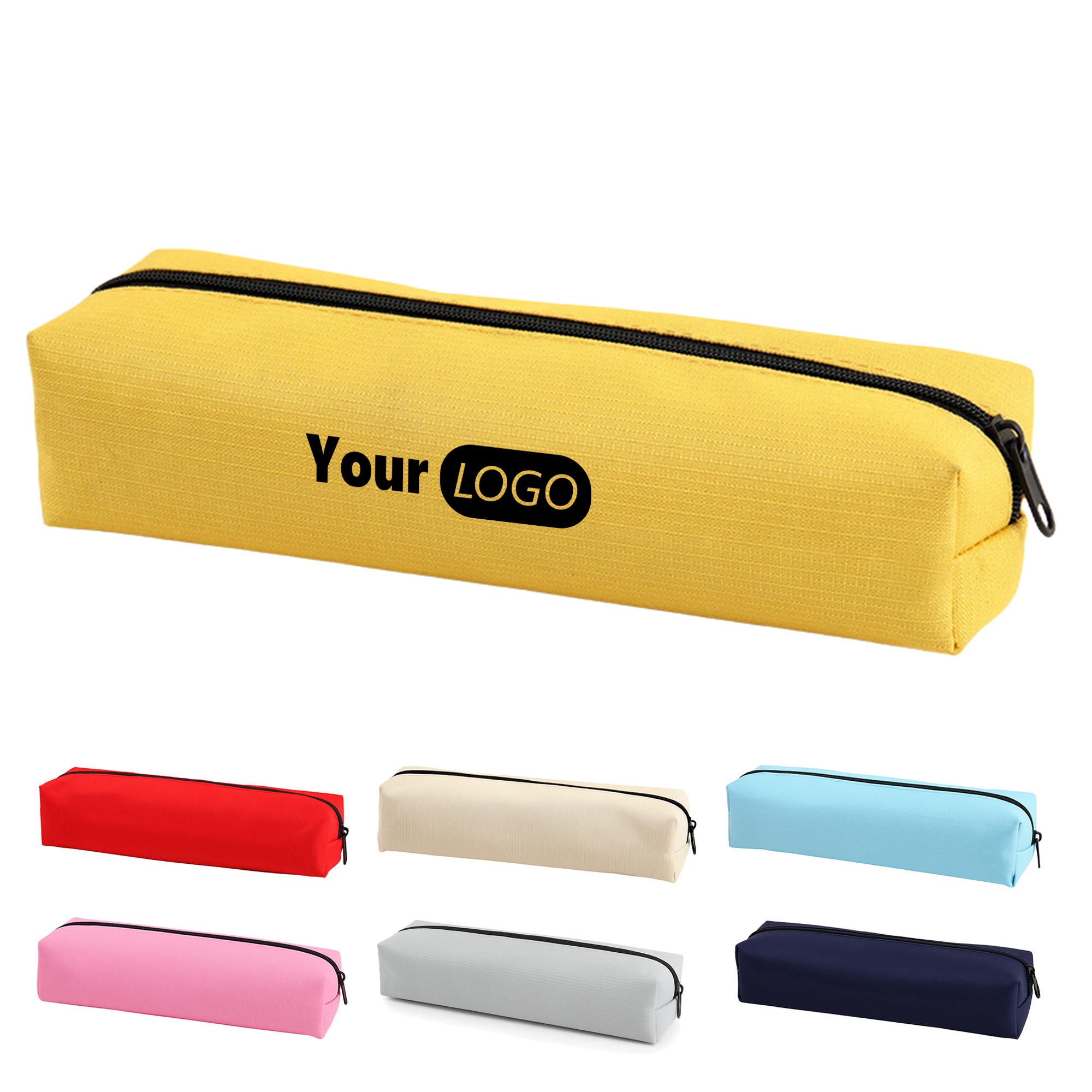 Custom Oxford Zippered Pencil Case Bag 4