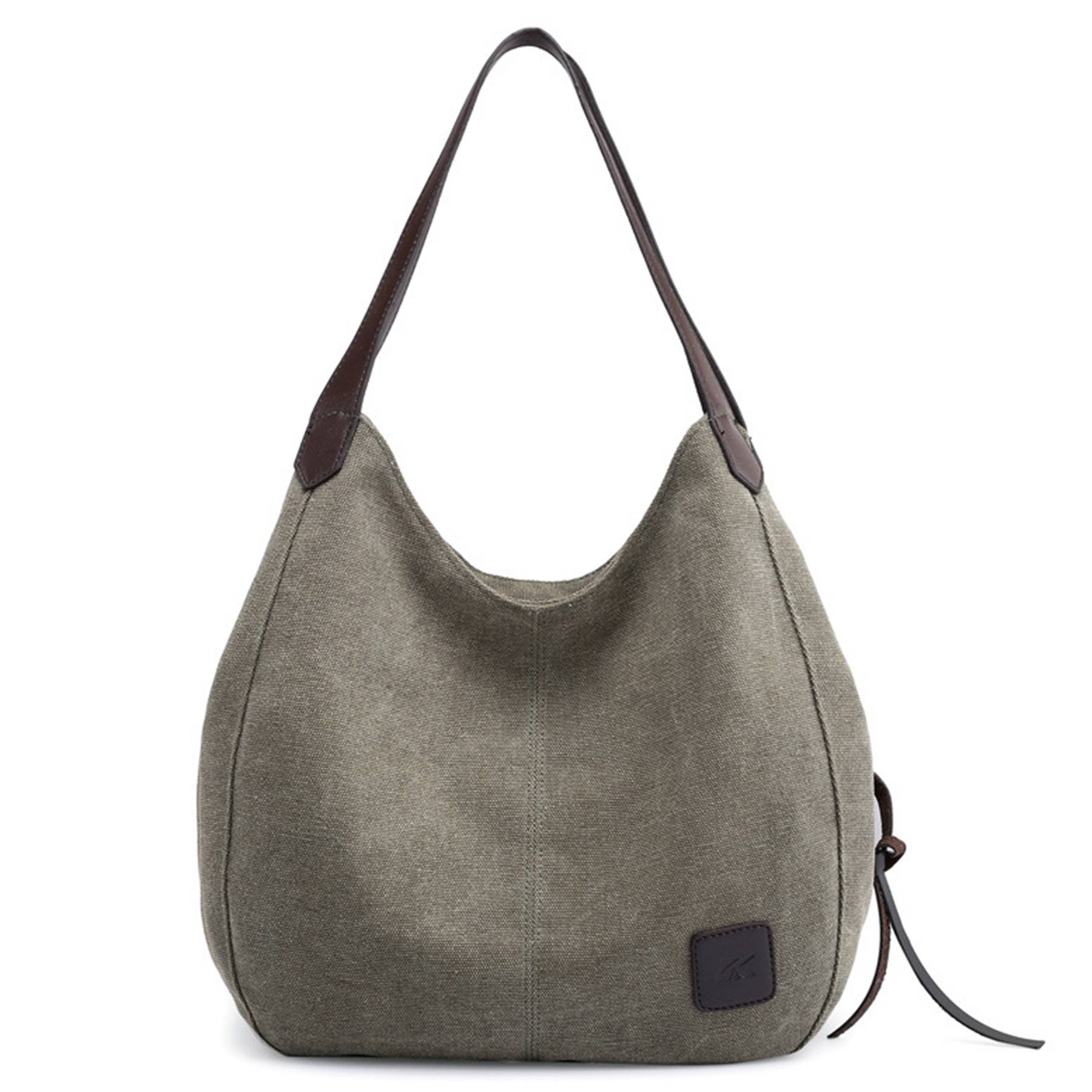 Canvas Women's Multi-pocket Tote Bag, custom tote bag with logo imprint 6