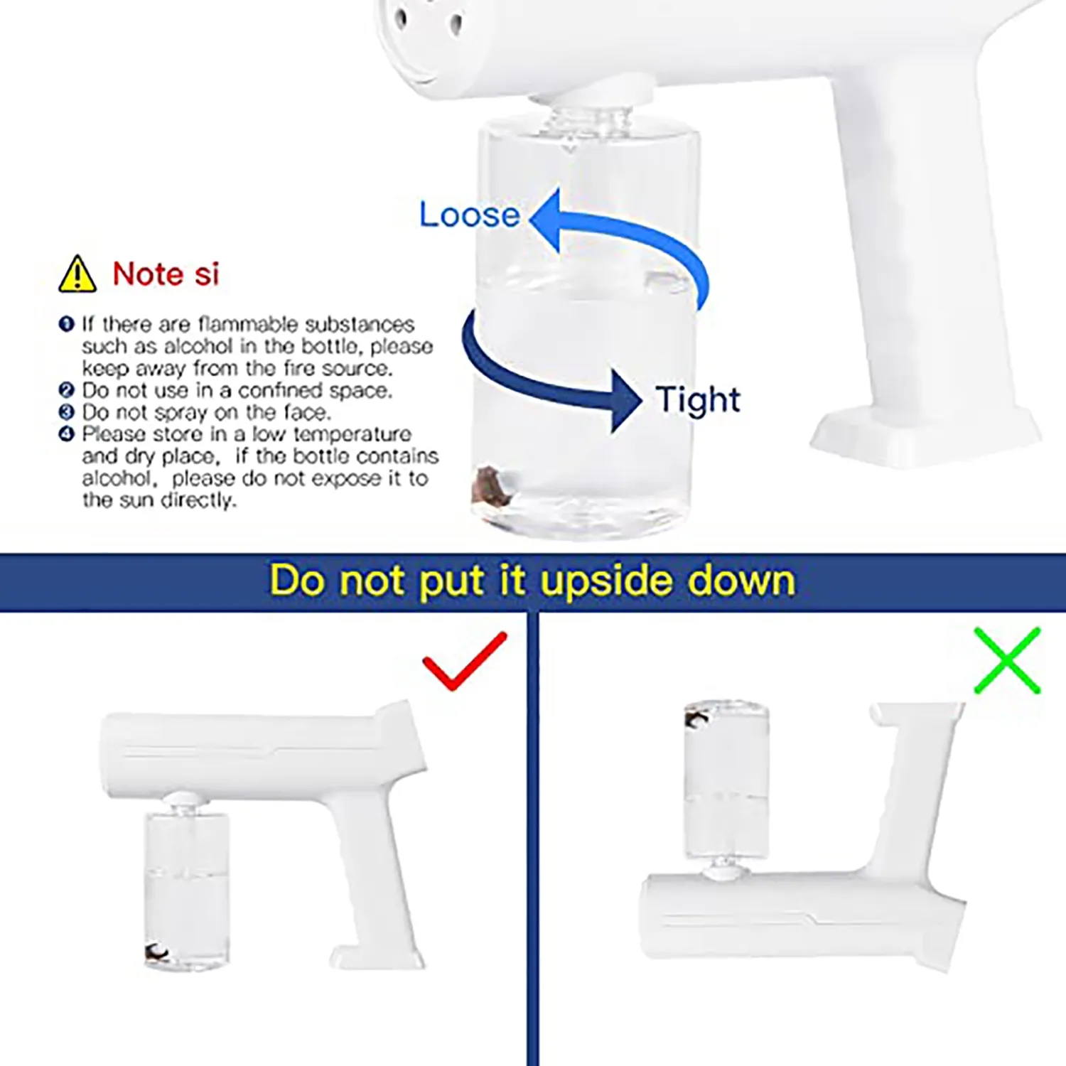 Portable UV Disinfection Mist Sprayer Gun 6