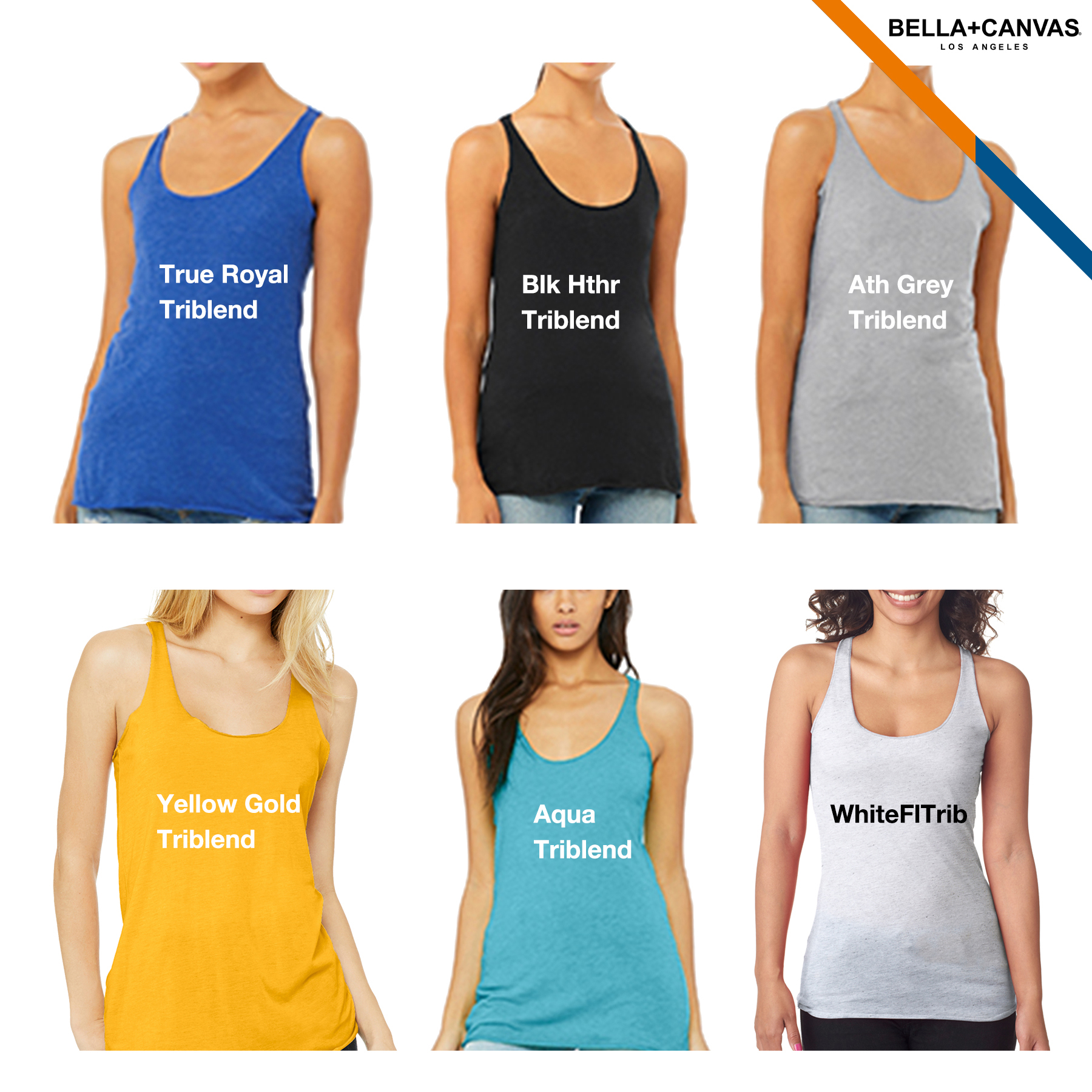 Bella Canvas® Ladies' Racerback Tank Tops 9