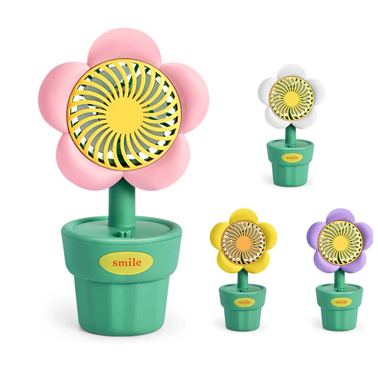 USB Cartoon Flower Small Fan 2