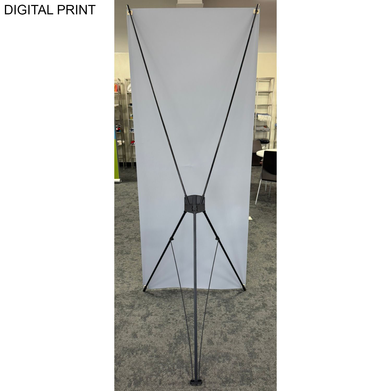 48Hr Quick Ship - Tradeshow Package, Tripod Banner with Graphics DP788 + Sublimated Tablecover SU499 3