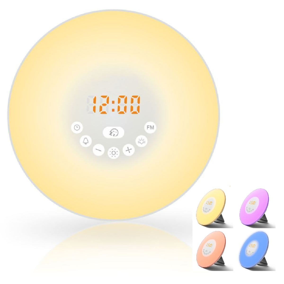 Sunrise Wake Up Clock FM Radio With Light 3