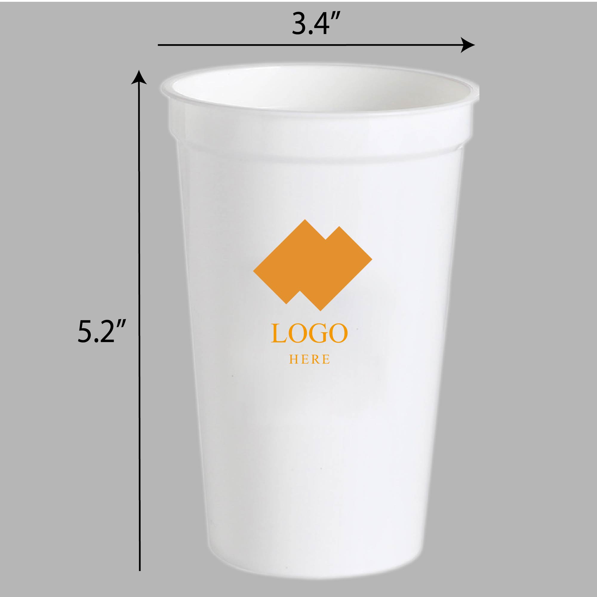 Smooth Plastic Cup for Stadium Use 2