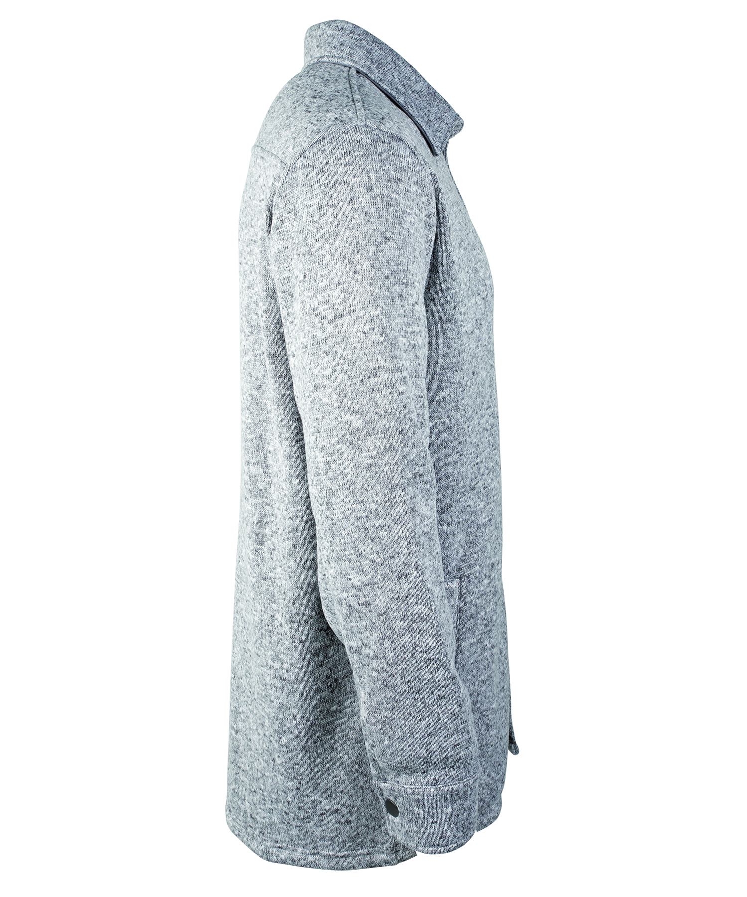 Heathered Fleece Snap Shacket 63