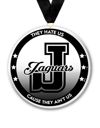 Acrylic Circle Medallions: Jaguars 3" Size, .25" 2