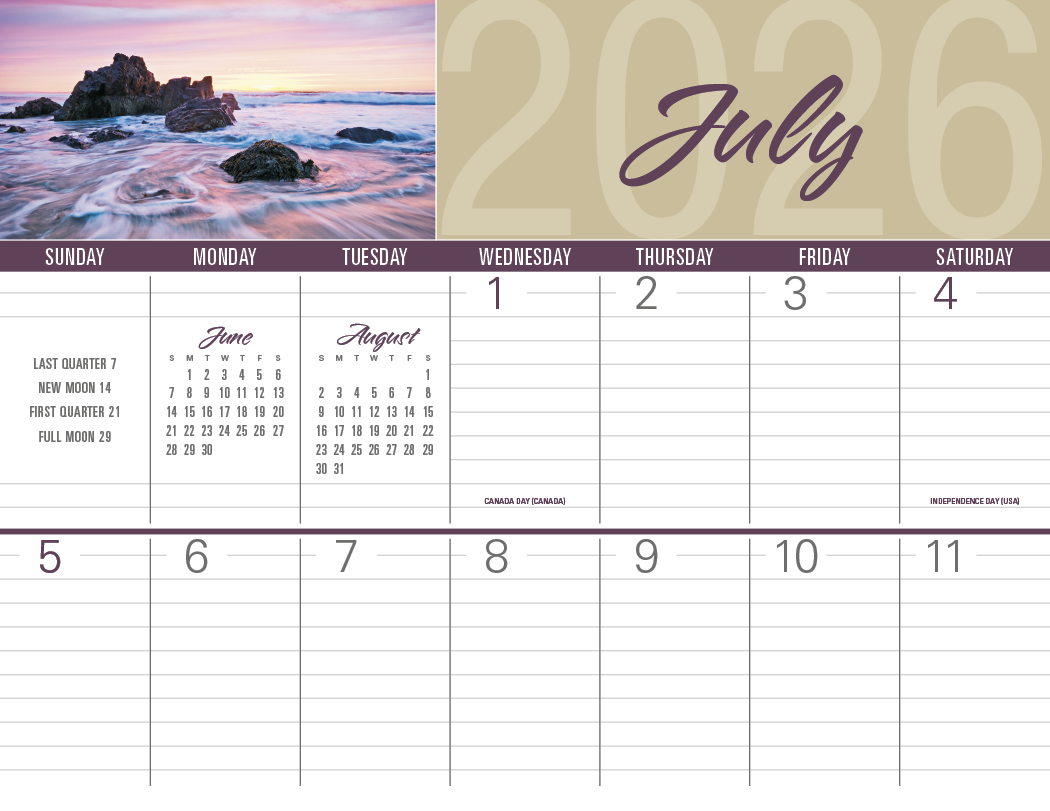Triumph® Calendars Scenes of America Big Block Memo Calendar 1