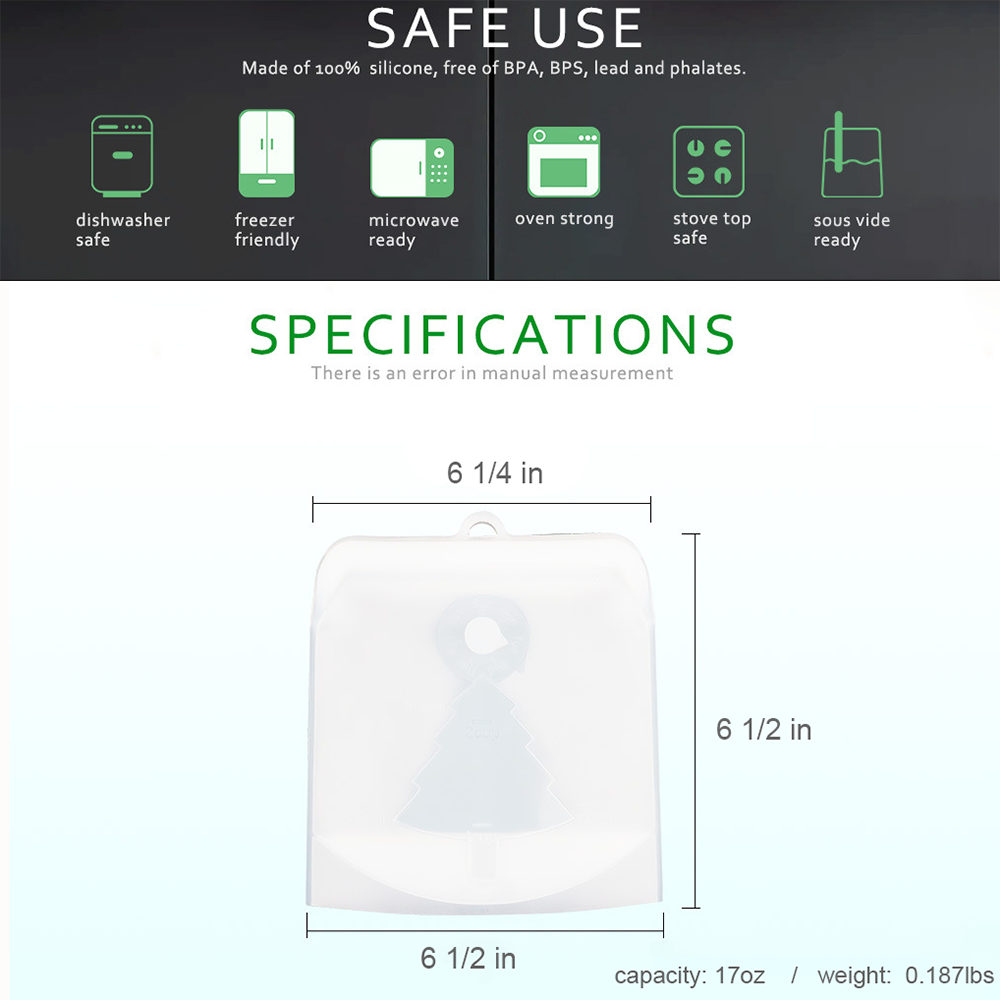 17Oz Reusable Food Fresh Bag 2