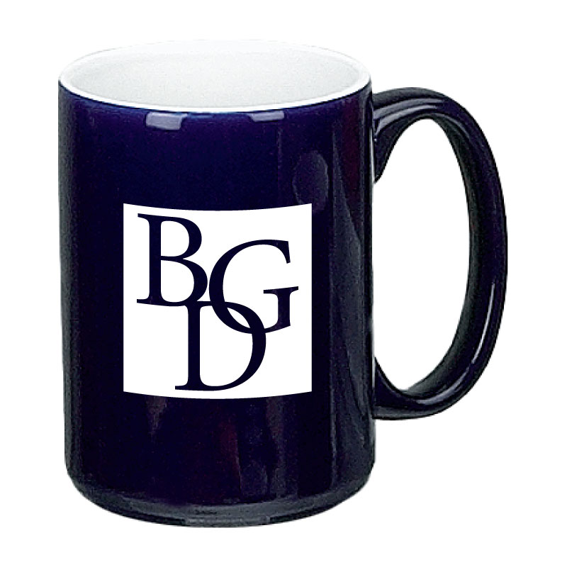 15 oz White In / Cobalt Blue Out Two Tone El Grande Mug