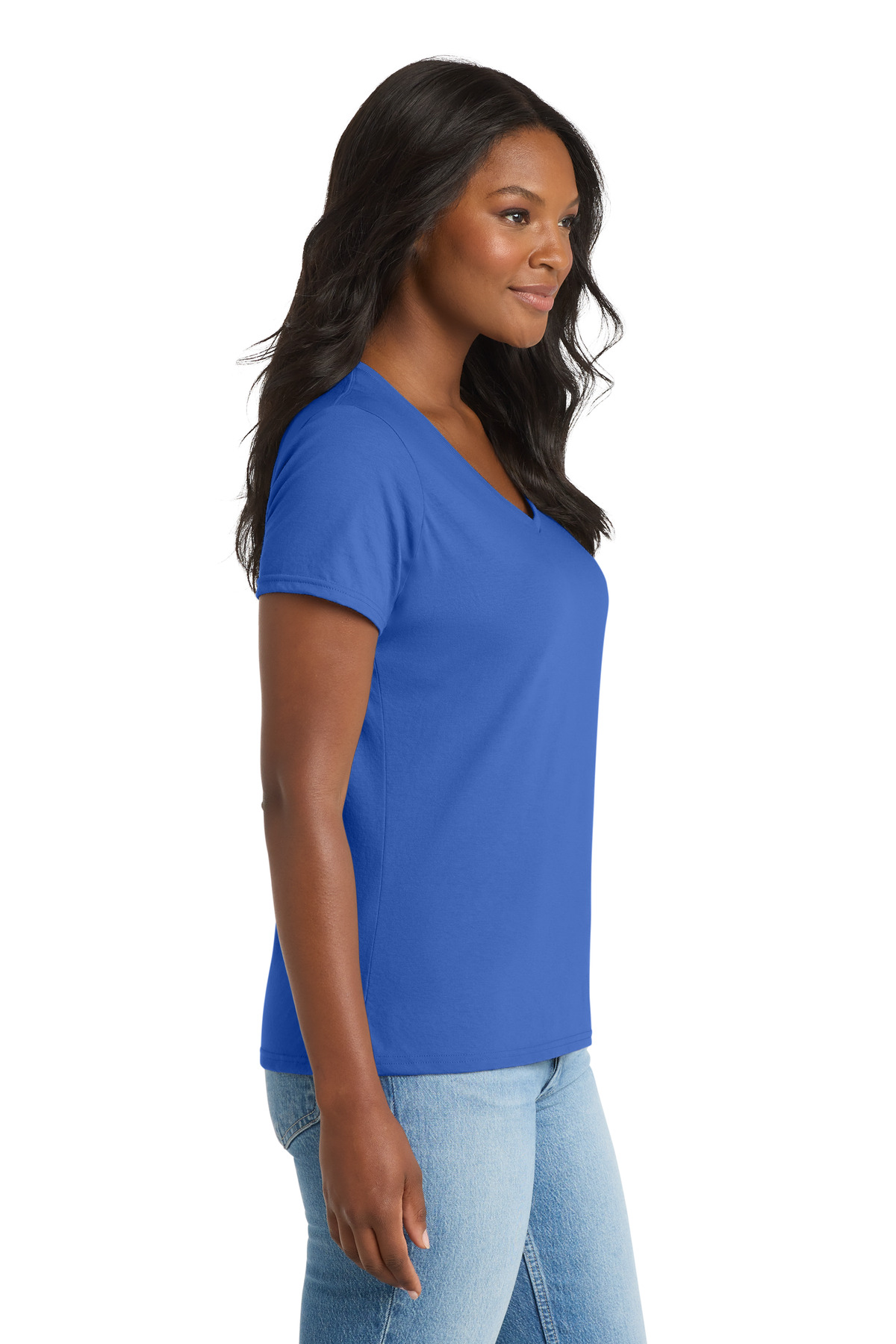Port & Co Women's Performance Blend V-Neck Tee. LPC381V 67